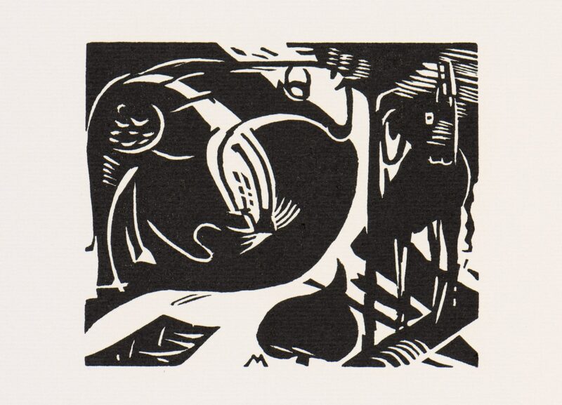 Franz Marc. Holzschnitt.1911/12-14. 52,5 x 41cm
