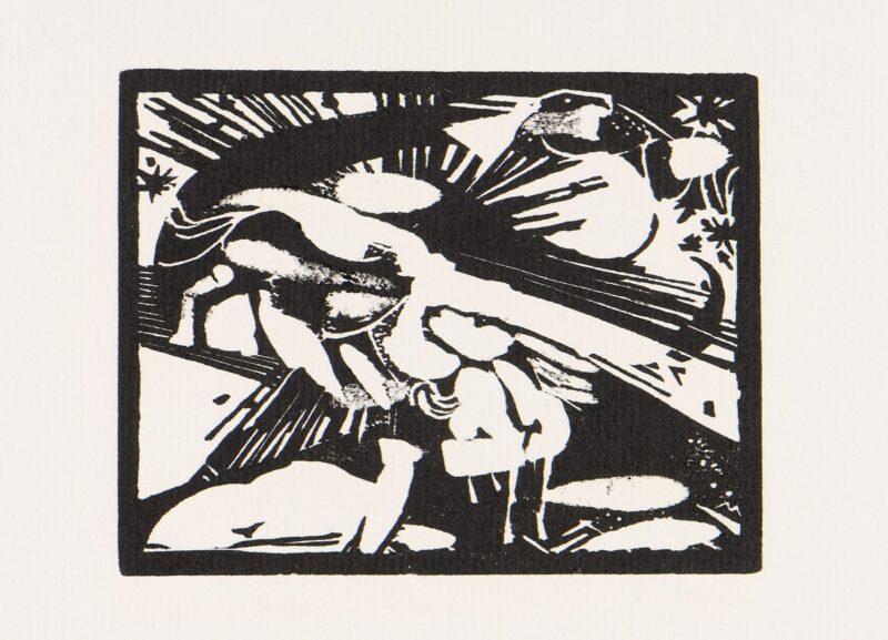 Franz Marc. Holzschnitt.1911/12-14. 52,5 x 41cm