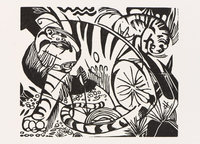 Franz Marc. Holzschnitt.1911/12-14. 52,5 x 41cm