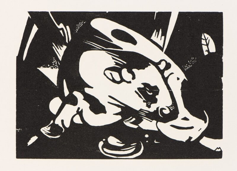 Franz Marc. Holzschnitt.1911/12-14. 52,5 x 41cm