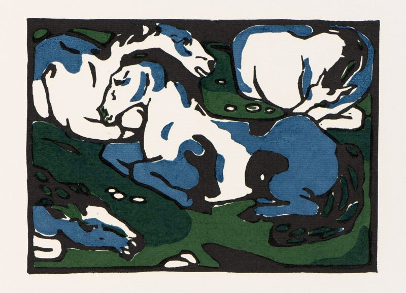 Franz Marc. Holzschnitt.1911/12-14. 52,5 x 41cm