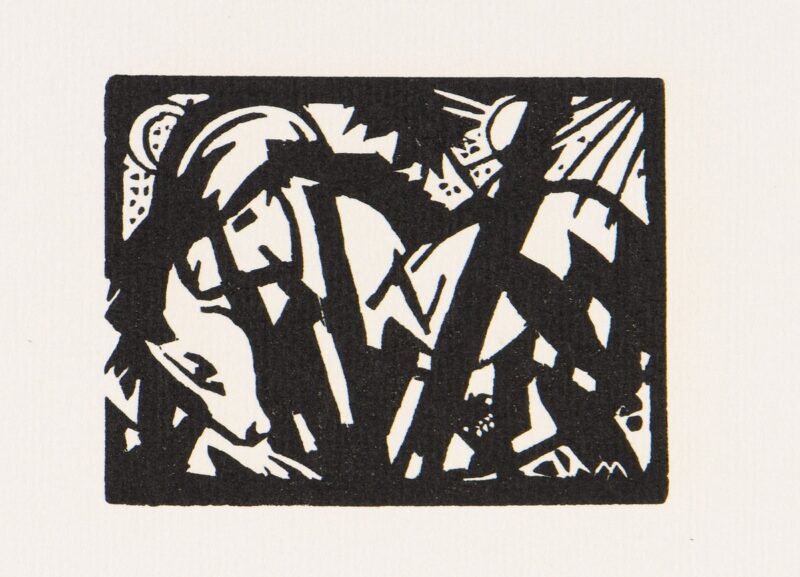 Franz Marc. Holzschnitt.1911/12-14. 52,5 x 41cm