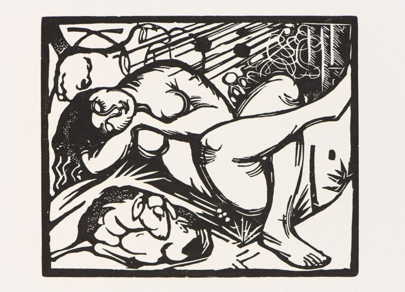 Franz Marc. Holzschnitt.1911/12-14. 52,5 x 41cm