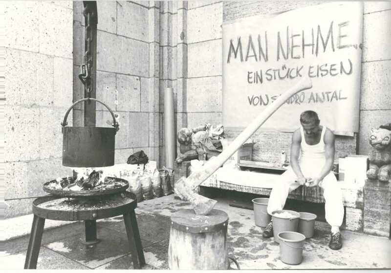 Sandro Antal. Kochaktion 1983 Kunstmuseum Düsseldorf