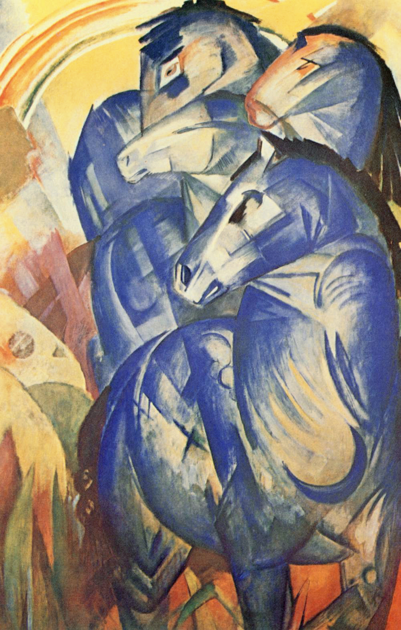 Franz Marc. Der blaue Turm der Pferde. 1913. Öl / Leinwand. 200 x 130cm Franz Marc. Der blaue Turm der Pferde. 1913. Öl / Leinwand. 200 x 130cm
