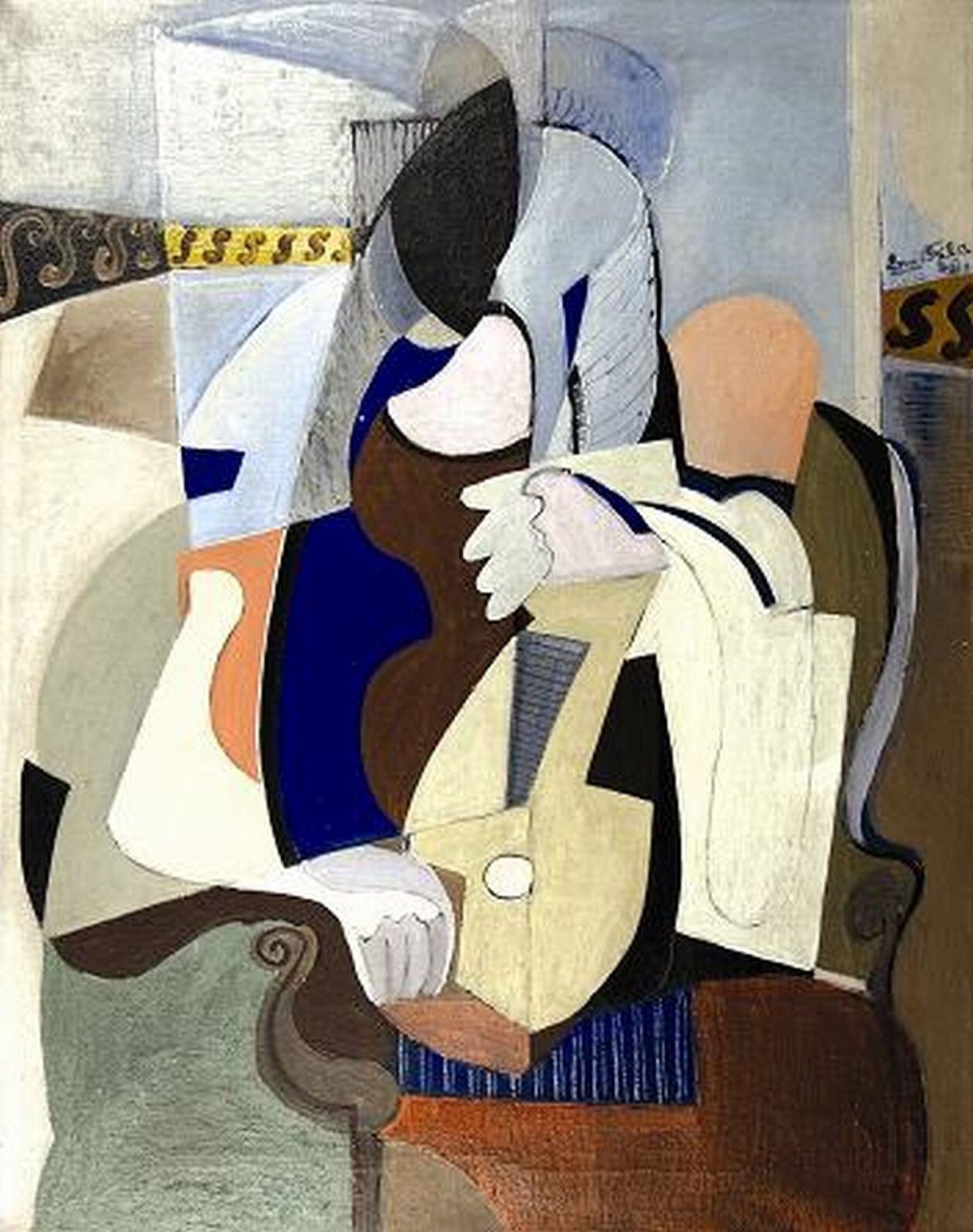 Emil Filla. Mädchen mit Mandoline. 1929 Emil Filla. Mädchen mit Mandoline. 1929