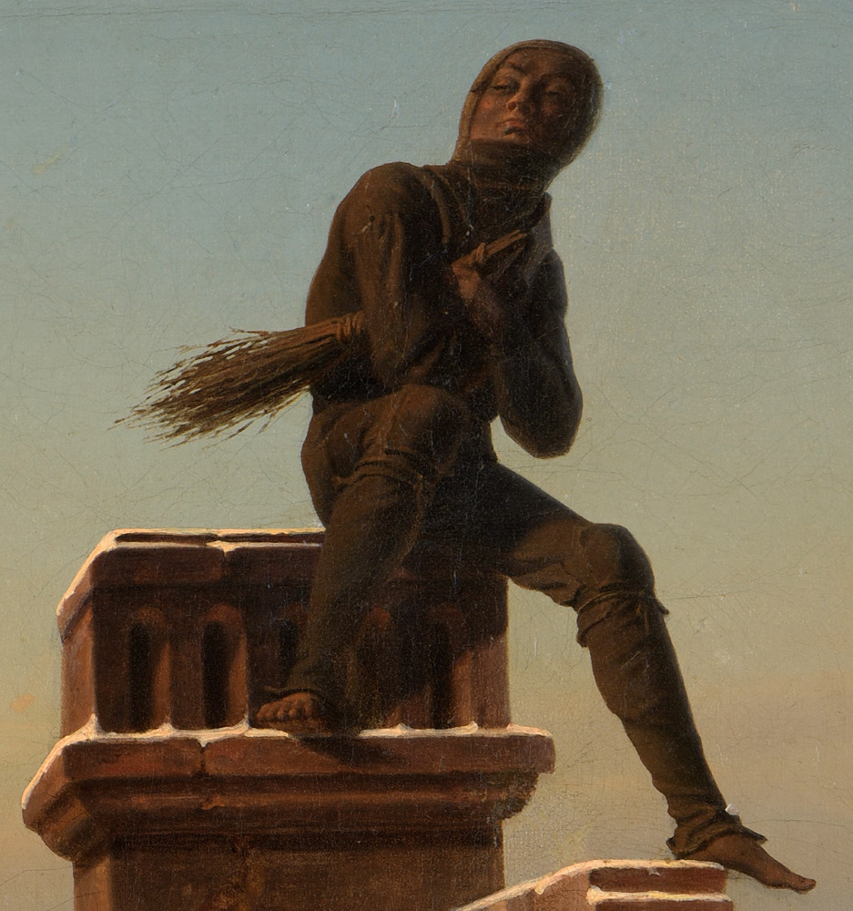 Adolf Karst. Der schwarze Kehr-König. Öl / Leinwand. 33 x 27cm Adolf Karst. Der schwarze Kehr-König. Öl / Leinwand. 33 x 27cm